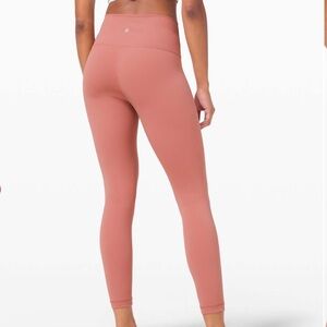 Lululemon Wunder Under High-Rise Tight 28" *Full-On Luxtreme Brier Rose Size 2